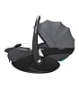 8052204110_2024_maxicosi_carseat_babycarseat_pebble360pro2_grey_twillicgraphite_fullreclinepositionwithcanopy_side