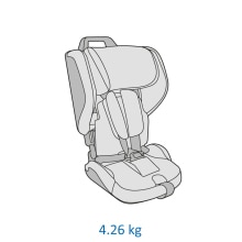 Maxi-Cosi Nomad, siège auto de voyage, siège auto pliable pour les petits,  Groupe 1, De 9 mois à 4 ans, 9-18 kg, Authentic Graphite : : Bébé  et Puériculture